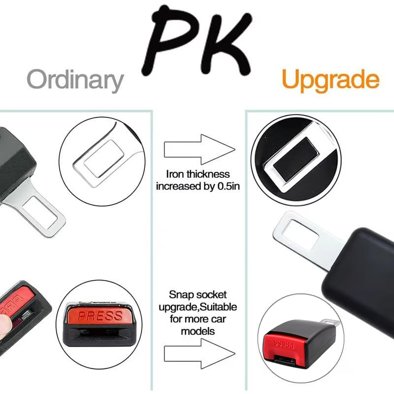 🚗🎉Car Belt Buckle Extension Seat Belt Clips